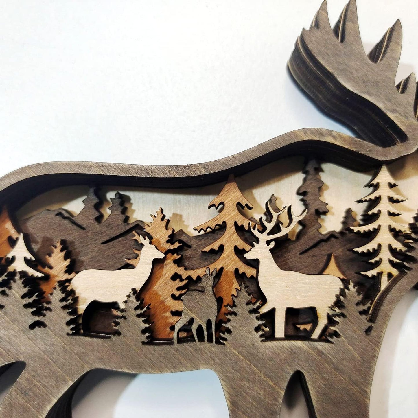 Bear and Moose Wood Figurines: A Cozy and Cute Way to Decorate Your Home