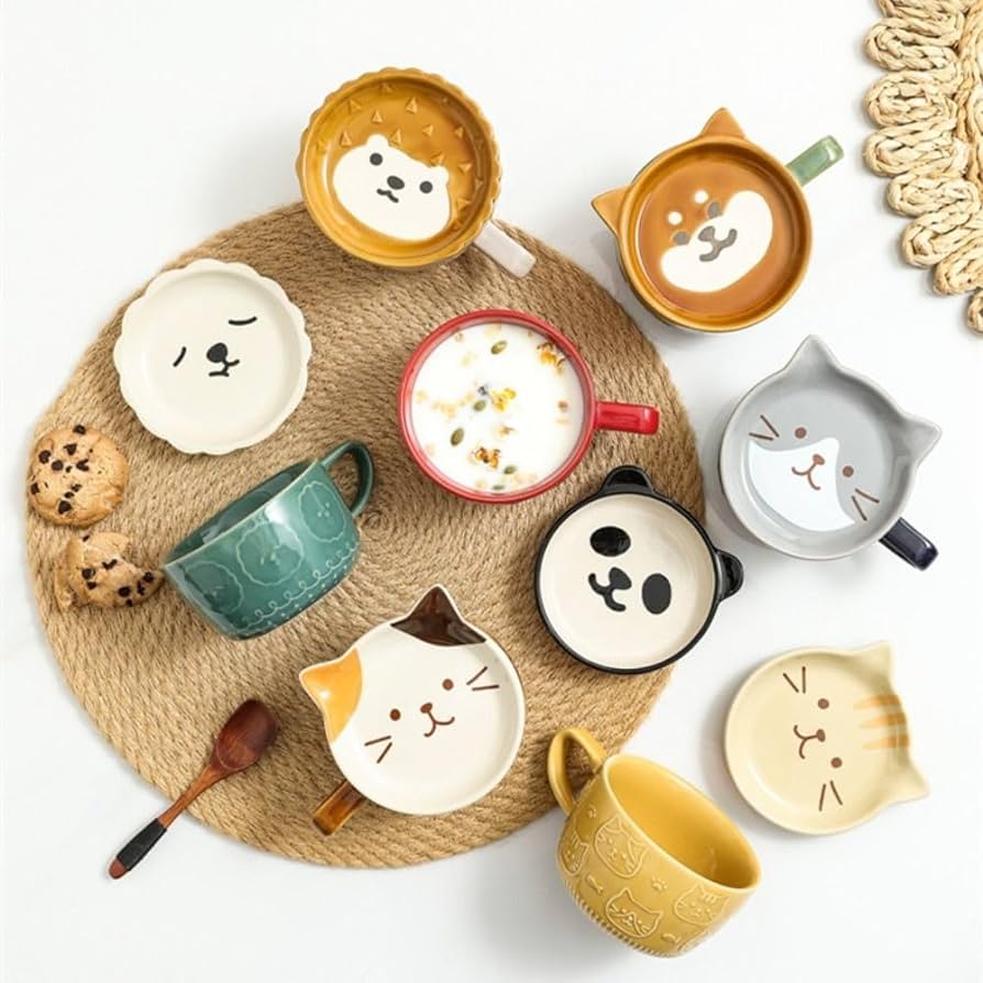 Adorable Animal Mugs with Japanese Flair